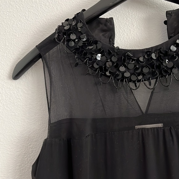 NWOT Milly beaded black dress - Picture 5 of 14